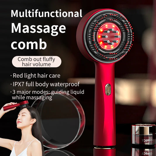 Monvero™ - Soothing Red Light Hair Oil Applicator and Scalp Massager